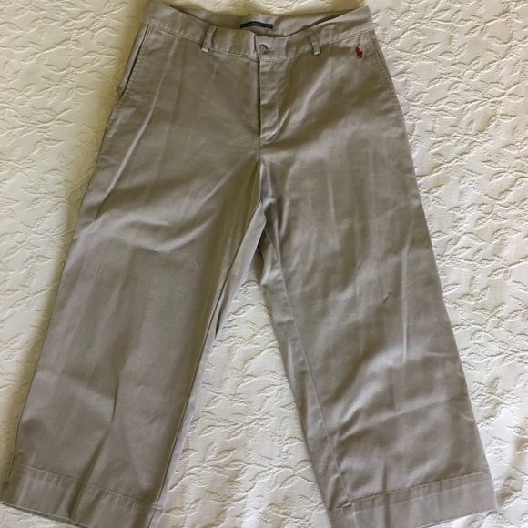 Ralph Lauren Sport Pants - RALPH LAUREN SPORT Tan Khaki Capri Pants Womens 10